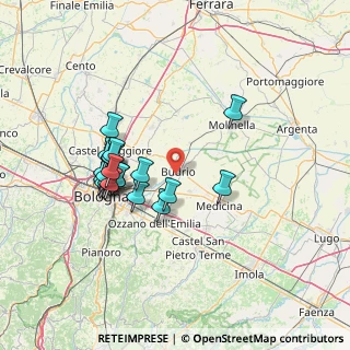 Mappa Via Zenalino Sud, 40054 Budrio BO, Italia (13.2075)