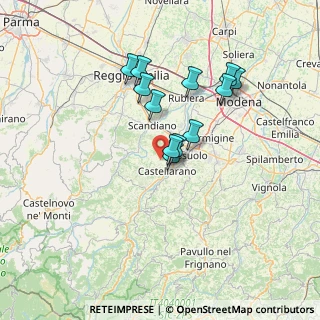 Mappa Via le Ville Casale, 42014 Castellarano RE, Italia (11.8925)