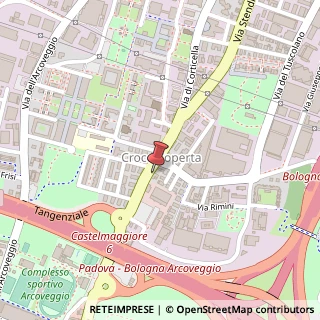 Mappa Via di Corticella, 185, 40128 Bologna, Bologna (Emilia Romagna)