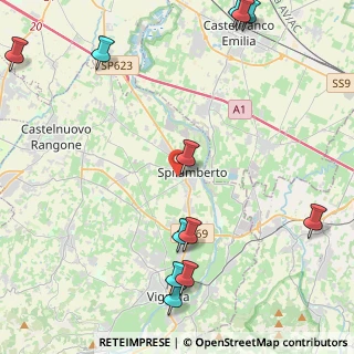 Mappa Via Adeodato Malatesta, 41057 Spilamberto MO, Italia (6.1025)
