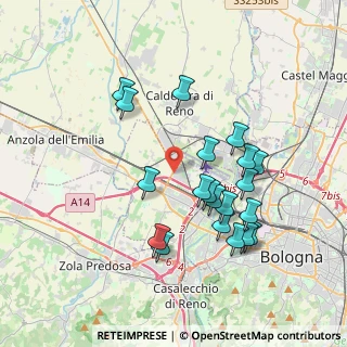 Mappa Via Giovanni Elkan, 40132 Bologna BO, Italia (3.6635)