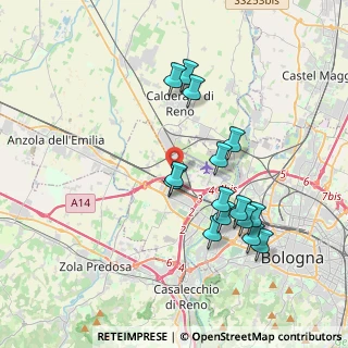 Mappa Via Giovanni Elkan, 40132 Bologna BO, Italia (3.64333)