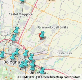 Mappa Via I° Maggio, 40057 Quarto Inferiore BO, Italia (6.13467)