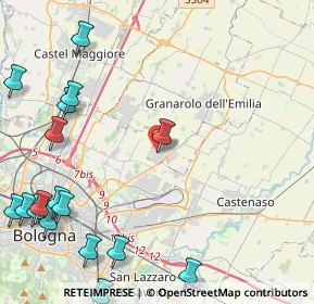 Mappa Via I° Maggio, 40057 Quarto Inferiore BO, Italia (6.39412)