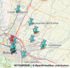 Mappa Via I° Maggio, 40057 Quarto Inferiore BO, Italia (5.06867)