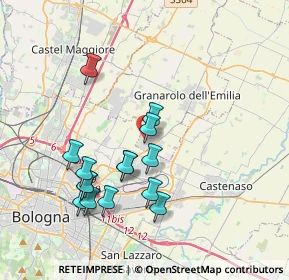 Mappa Via I° Maggio, 40057 Quarto Inferiore BO, Italia (3.64733)