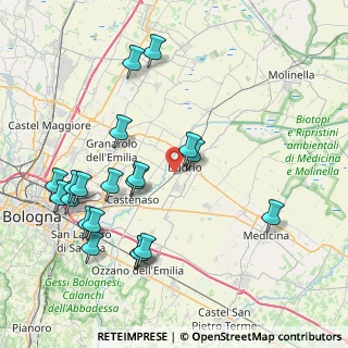 Mappa Via Moro, 40054 Budrio BO, Italia (9.133)