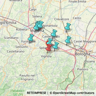 Mappa Piazza Sassatelli, 41057 Spilamberto MO, Italia (10.94636)