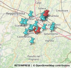 Mappa Via Madonna del Sagrato, 41042 Fiorano modenese MO, Italia (10.7785)