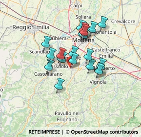 Mappa Via Madonna del Sagrato, 41042 Fiorano modenese MO, Italia (11.0625)