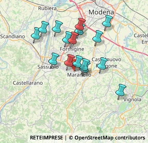 Mappa Via Madonna del Sagrato, 41042 Fiorano modenese MO, Italia (6.20563)