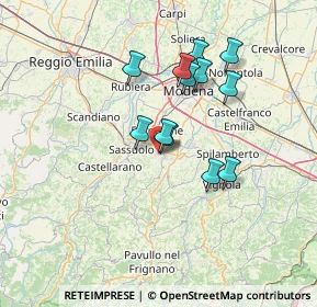 Mappa Via Medaglie d'Oro, 41042 Fiorano Modenese MO, Italia (11.7875)
