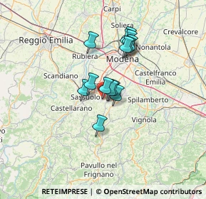Mappa Via Medaglie d'Oro, 41042 Fiorano Modenese MO, Italia (9.81214)