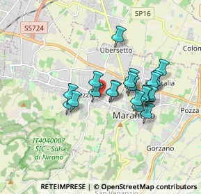 Mappa Via Medaglie d'Oro, 41042 Fiorano Modenese MO, Italia (1.3745)
