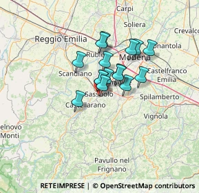 Mappa Viale Claudio Monteverdi, 41049 Sassuolo MO, Italia (8.73625)