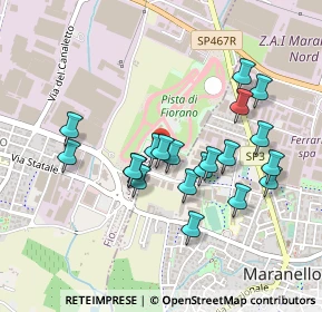 Mappa Via Gilles Villeneuve, 41042 Fiorano Modenese MO, Italia (0.427)