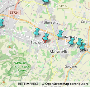 Mappa Via Enrico Toti, 41042 Castelfranco Emilia MO, Italia (2.86167)