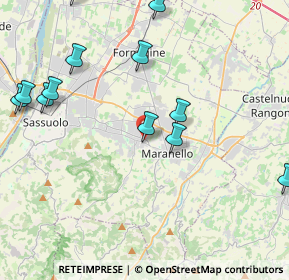 Mappa Via Enrico Toti, 41042 Castelfranco Emilia MO, Italia (5.08167)