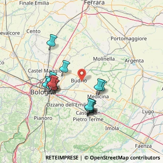 Mappa Via Olmo, 40054 Budrio BO, Italia (13.91188)