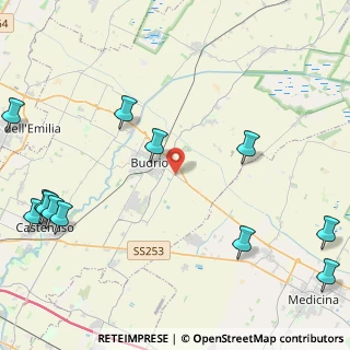 Mappa Via Olmo, 40054 Budrio BO, Italia (6.30083)