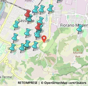 Mappa Via Francesco Ruini, 41049 Sassuolo MO, Italia (1.0515)