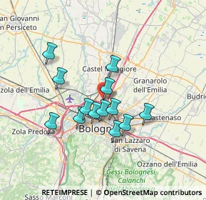 Mappa Via Marziale, 40128 Bologna BO, Italia (5.59538)