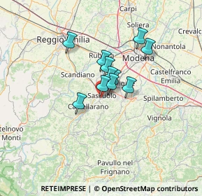 Mappa Via G. D'Arezzo, 41049 Sassuolo MO, Italia (8.61273)