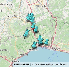 Mappa SP 456, 16013 Campo Ligure GE (10.5705)