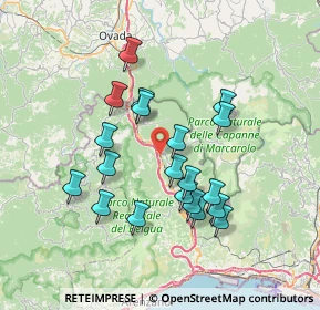 Mappa SP 456, 16013 Campo Ligure GE (6.625)
