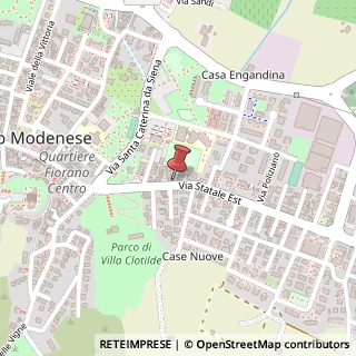 Mappa Via Statale Est, 77, 41042 Fiorano Modenese, Modena (Emilia Romagna)