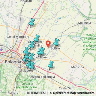 Mappa Via Vivaldi, 40054 Budrio BO, Italia (7.66923)