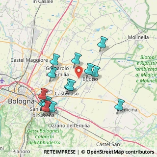 Mappa Via Vivaldi, 40054 Budrio BO, Italia (7.53333)