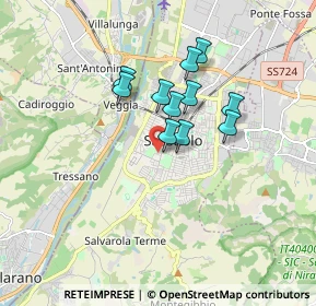 Mappa Via Cavallotti, 41049 Sassuolo MO, Italia (1.28727)