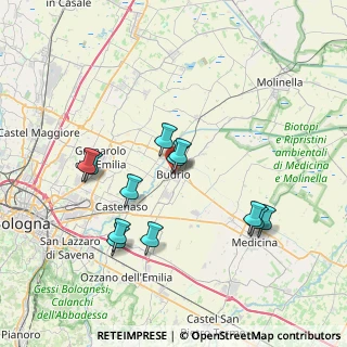 Mappa Via Garibaldi, 40054 Budrio BO, Italia (7.2075)