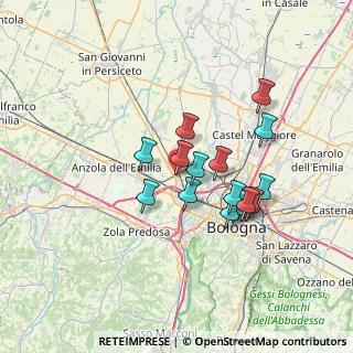 Mappa Via Bizzarri, 40012 Bargellino BO, Italia (5.81438)