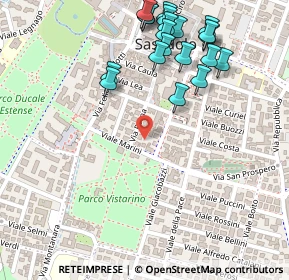 Mappa Viale Gerolamo Marini, 41049 Sassuolo MO, Italia (0.3015)