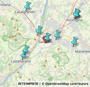 Mappa Viale Gerolamo Marini, 41049 Sassuolo MO, Italia (4.08091)