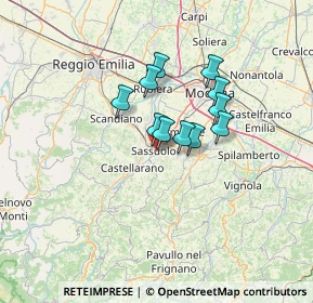 Mappa Via Fabio Filzi, 41049 Sassuolo MO, Italia (9.14545)