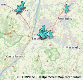 Mappa Via Fabio Filzi, 41049 Sassuolo MO, Italia (3.7275)
