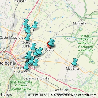 Mappa Via Muratori, 40054 Budrio BO, Italia (7.9365)