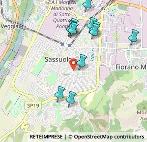 Mappa Viale Costa Andrea, 41049 Sassuolo MO, Italia (1.07462)