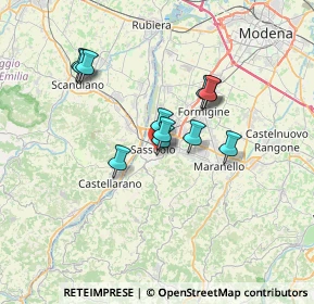 Mappa Viale Costa Andrea, 41049 Sassuolo MO, Italia (5.5575)