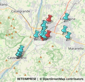 Mappa Viale Costa Andrea, 41049 Sassuolo MO, Italia (3.11333)