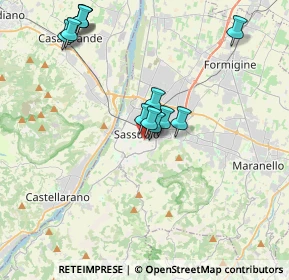 Mappa Viale Costa Andrea, 41049 Sassuolo MO, Italia (3.7175)