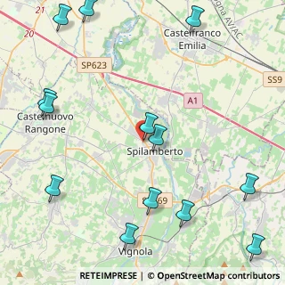 Mappa Via Martin Luther King, 41057 Spilamberto MO, Italia (6.01769)
