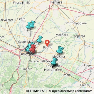 Mappa Via Alcide de Gasperi, 40054 Budrio BO, Italia (14.244)