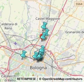 Mappa Via dei Lapidari, 40100 Bologna BO, Italia (3.07917)