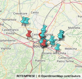 Mappa Via dei Lapidari, 40100 Bologna BO, Italia (9.50556)