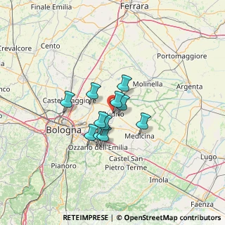 Mappa , 40054 Budrio BO, Italia (8.55909)