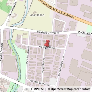 Mappa Via della Fisica, N.15, 41042 Fiorano Modenese, Modena (Emilia Romagna)